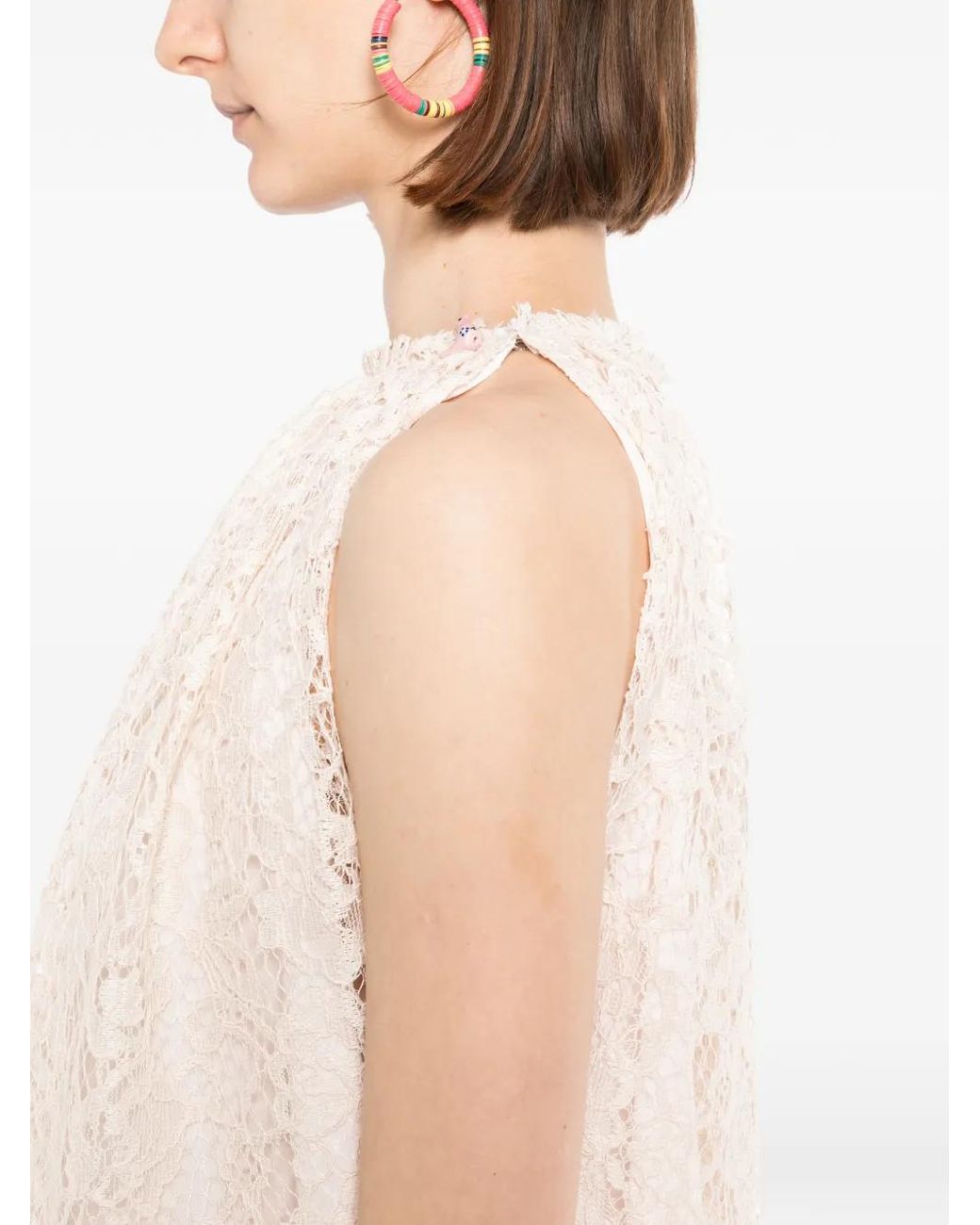 BLAKLACE White Lace Halter Top