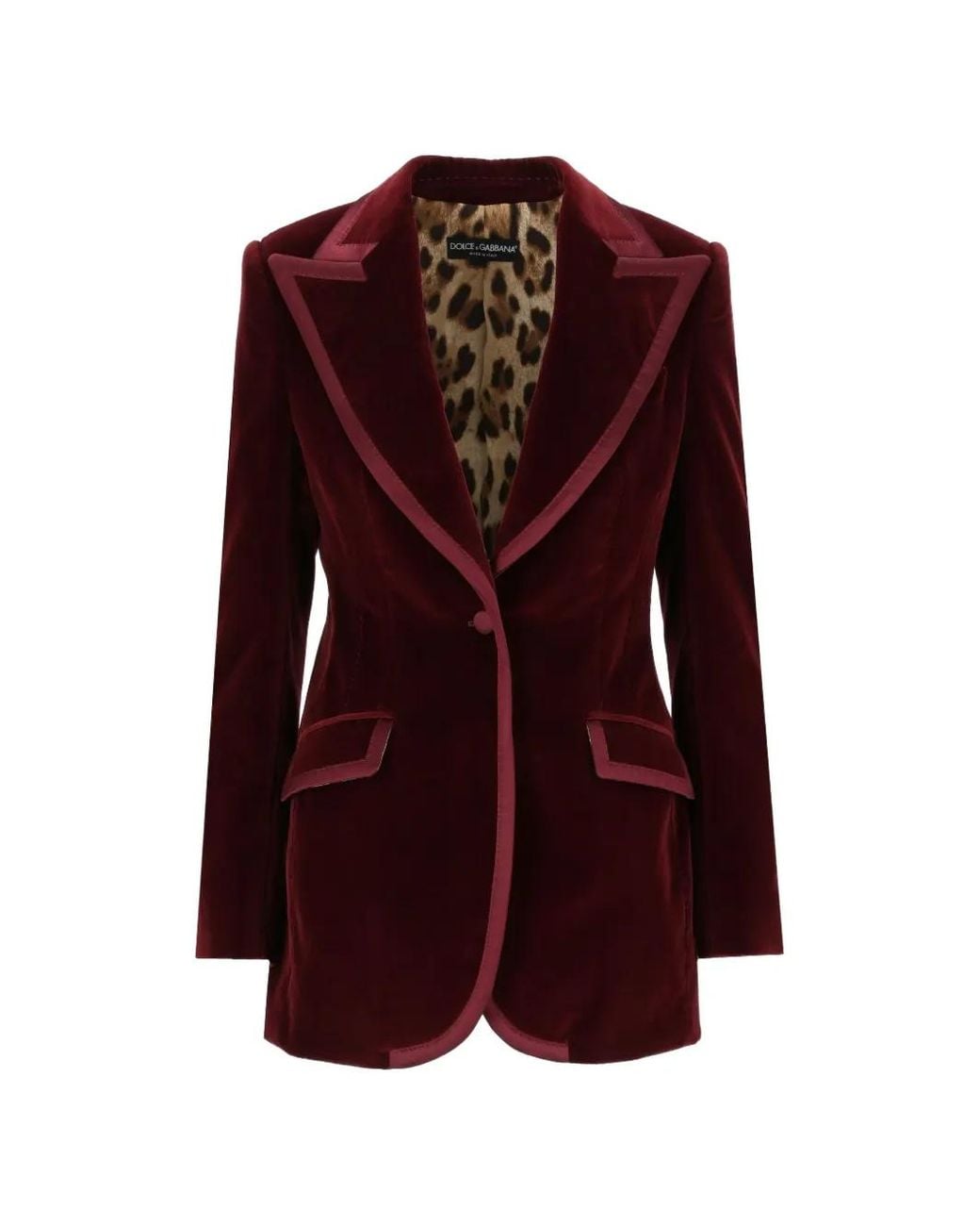 Dolce & Gabbana Purple Turlington Single-Breasted Jacket