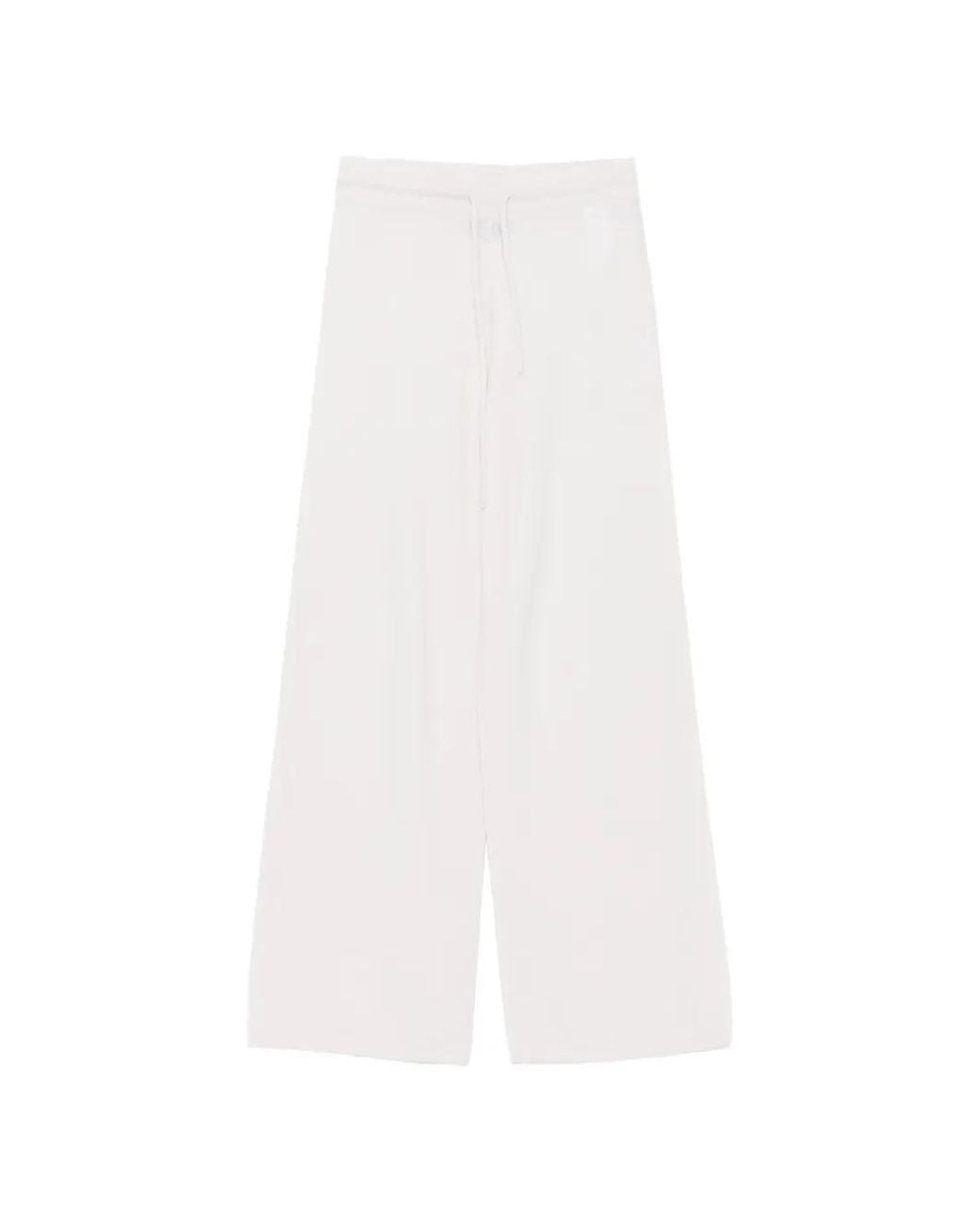 Mc2 Saint Barth White Drawstring-Waist Track Pants