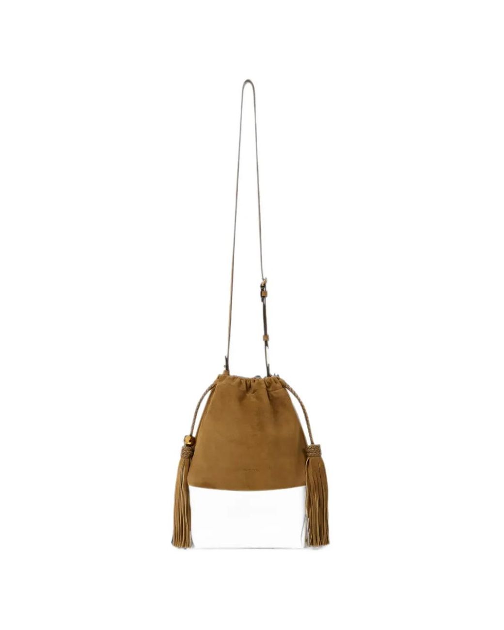 Etro Metallic Mini Suede Kalispera Bag With Patch And Tassels