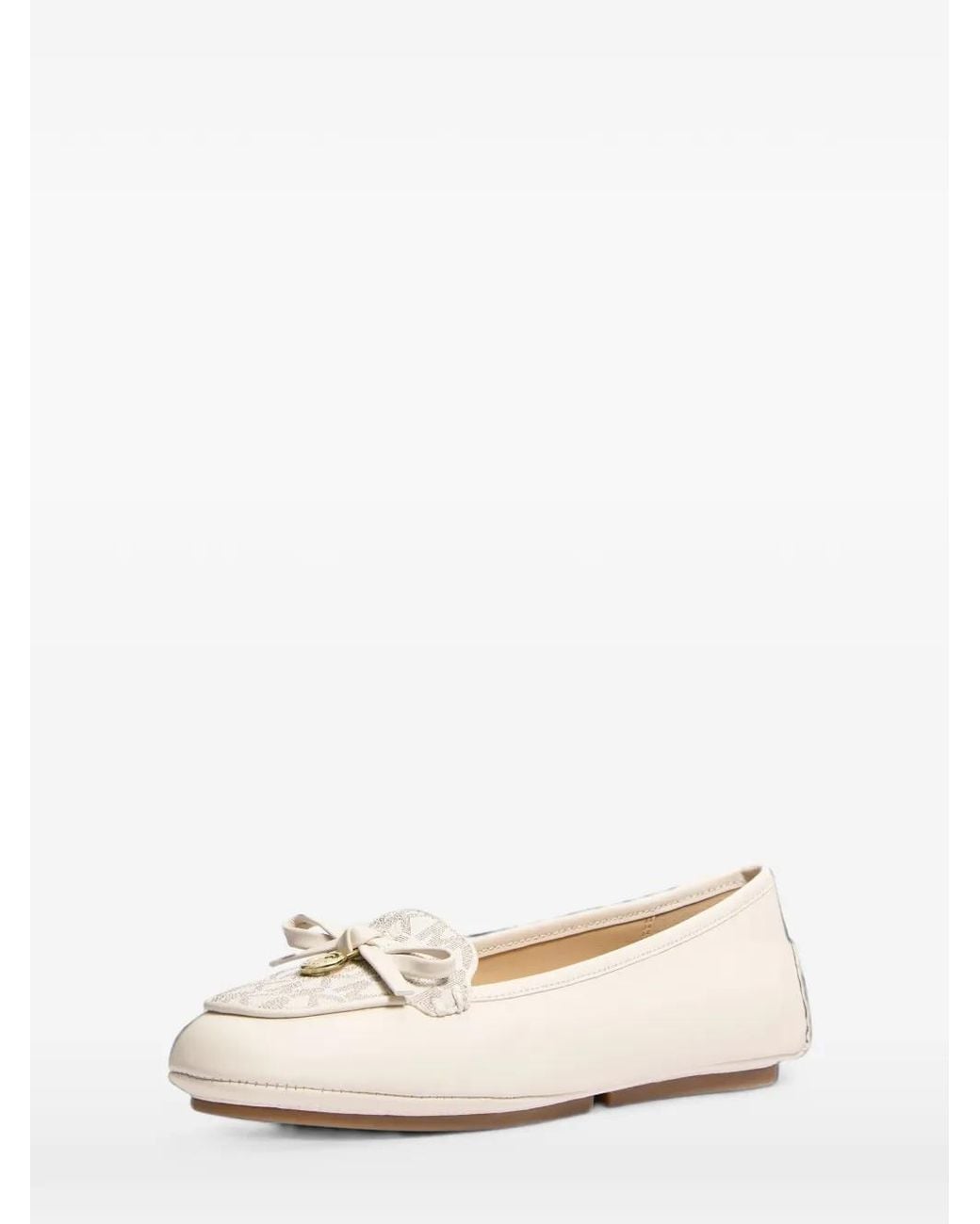 Michael Kors Natural Leather Moccasins With Exclusive Wendy Logo