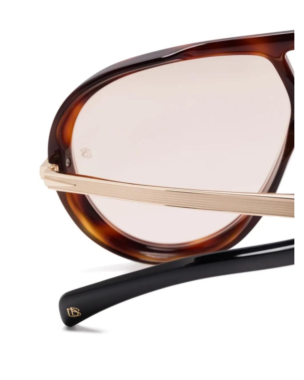 David Beckham Brown Pilot-Frame Sunglasses for men
