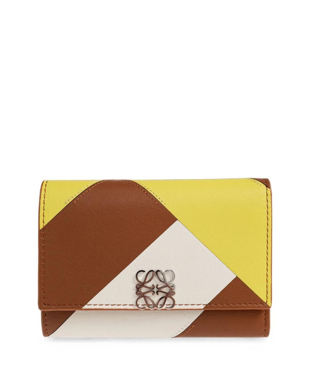 Loewe Brown Anagram Small Vertical Wallet