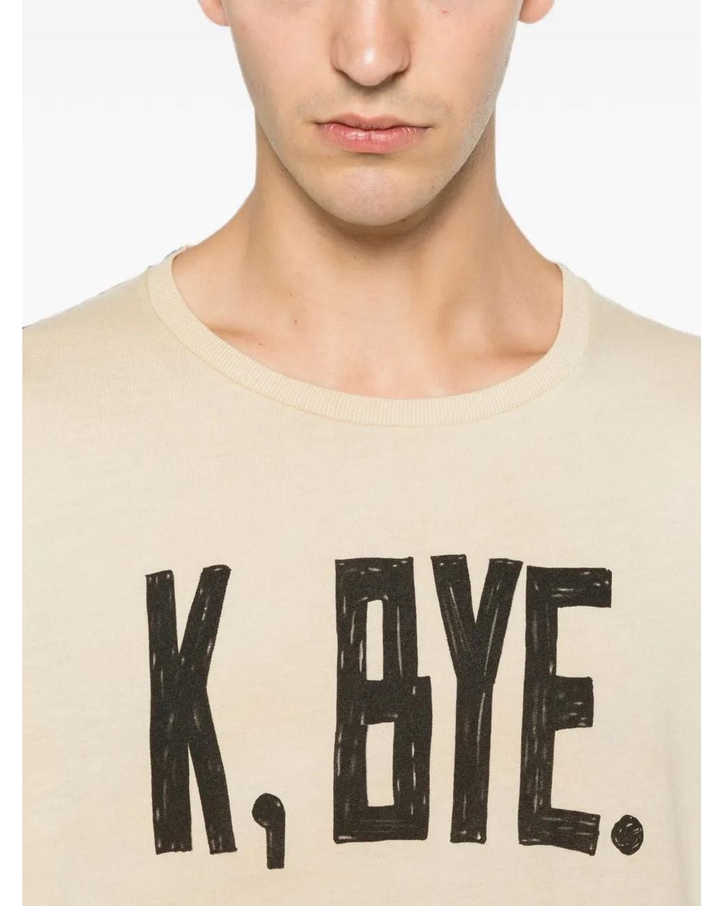 R13 Natural K Bye Boy T-Shirt for men
