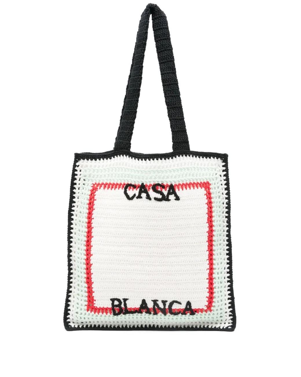 Casablanca White Crochet Bag Main: Cotton Lining: Lyocell Handbags