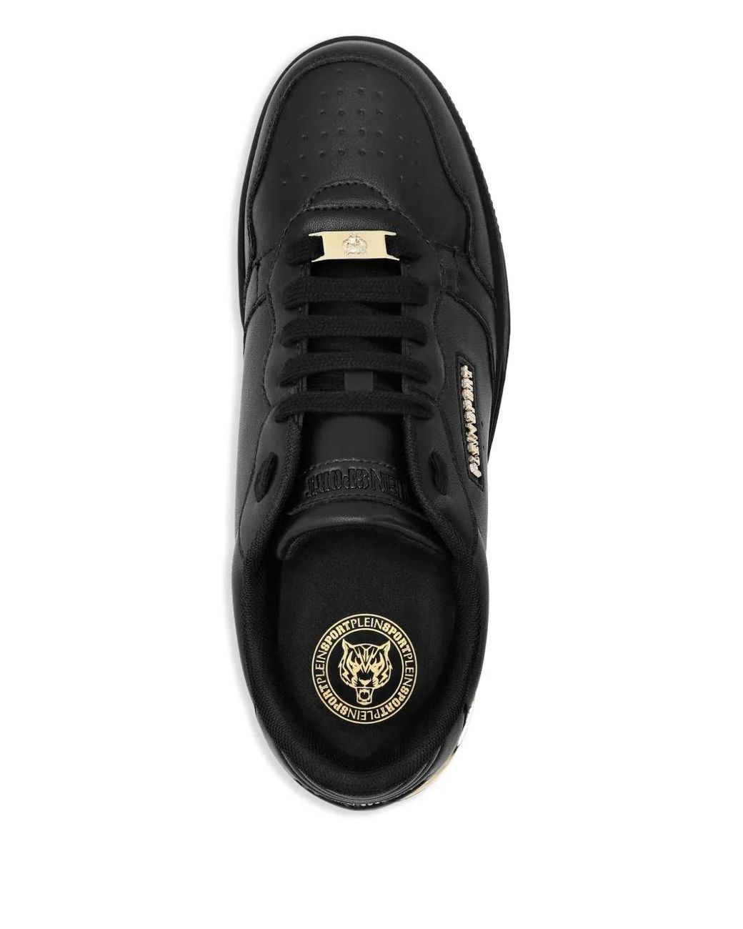 Philipp Plein Black Low Top Tiger.X
