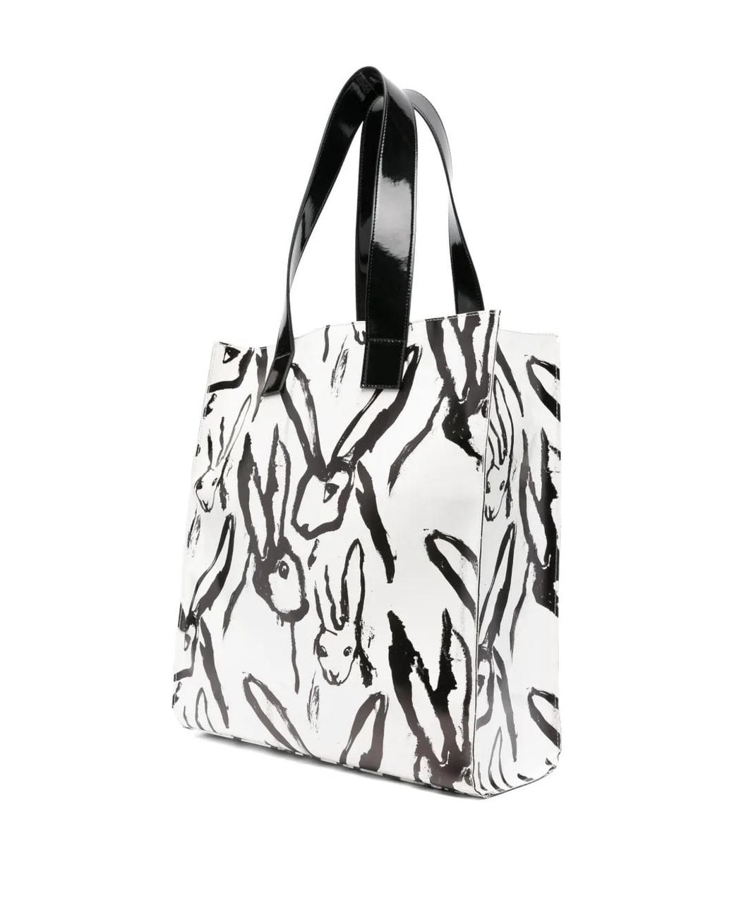 MSGM White Rabbit-Print Tote Bag