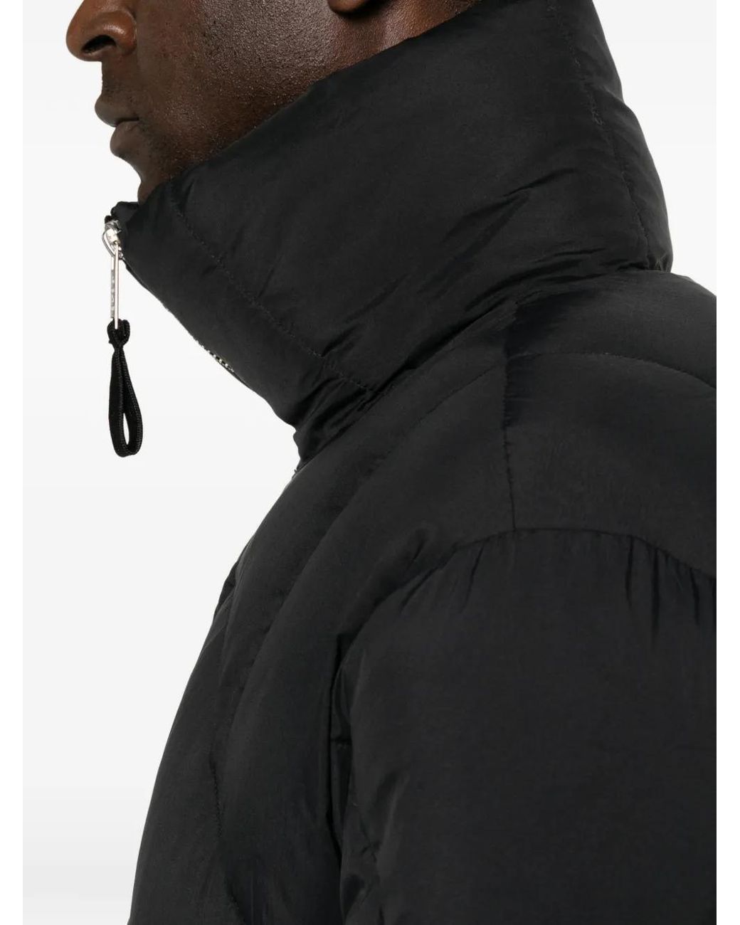 Thom Krom Black Quilted High-Neck Jacket for men
