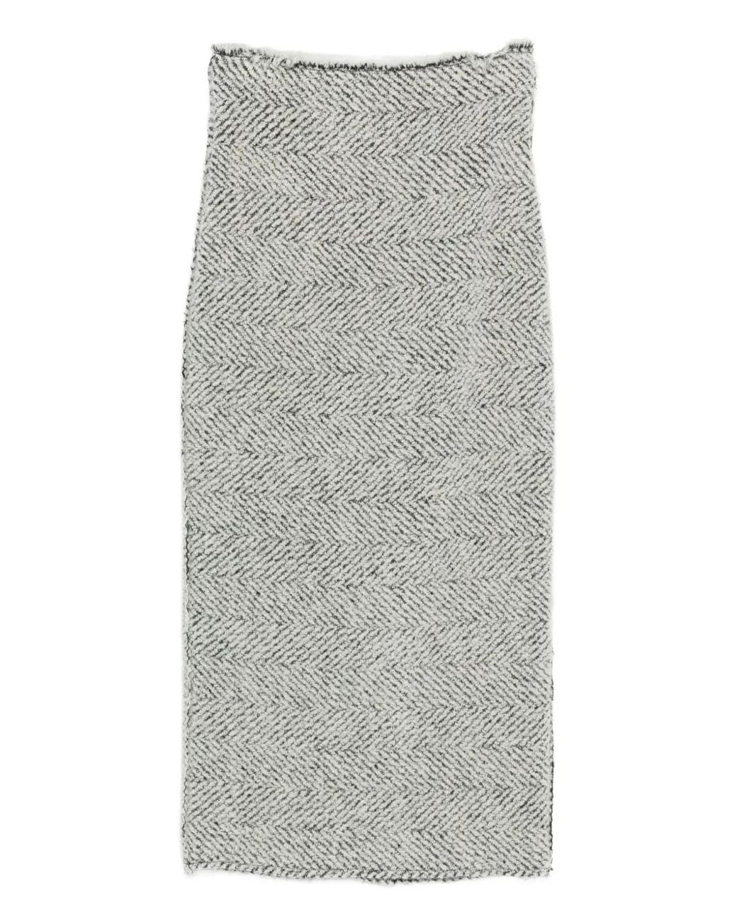 Alberta Ferretti Gray Skirt