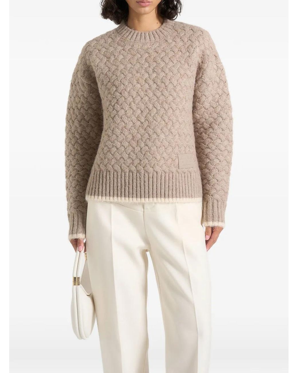 Manière De Voir Natural Pull Soren En Maille Gaufrée