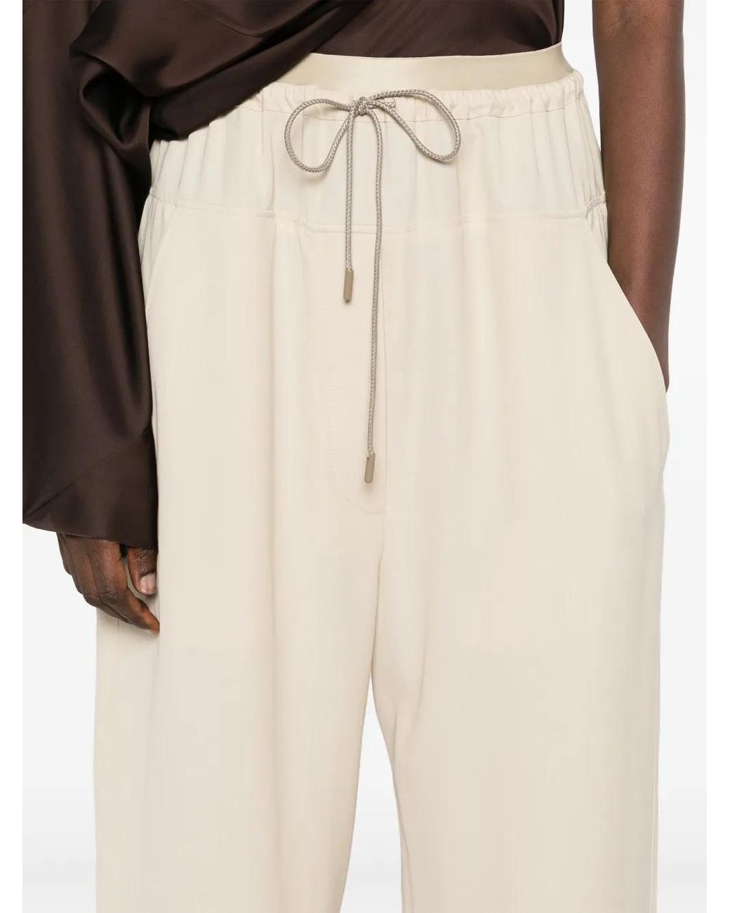 Lanvin Natural Drawstring Trousers