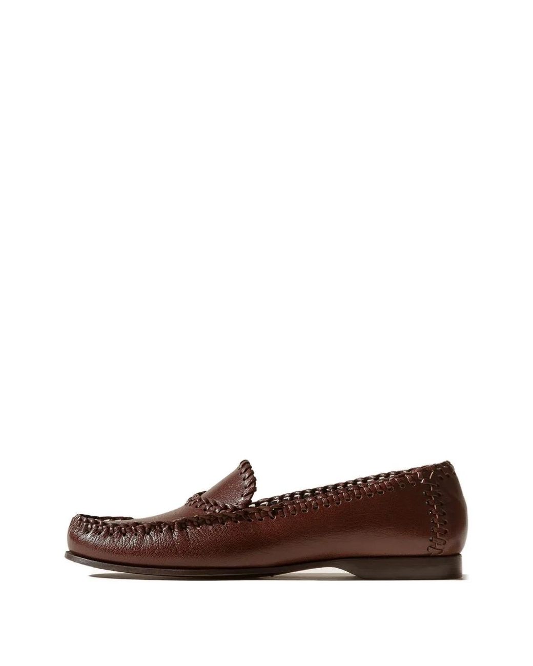 Hereu Brown Sastre Supple Shiny Leather Loafers