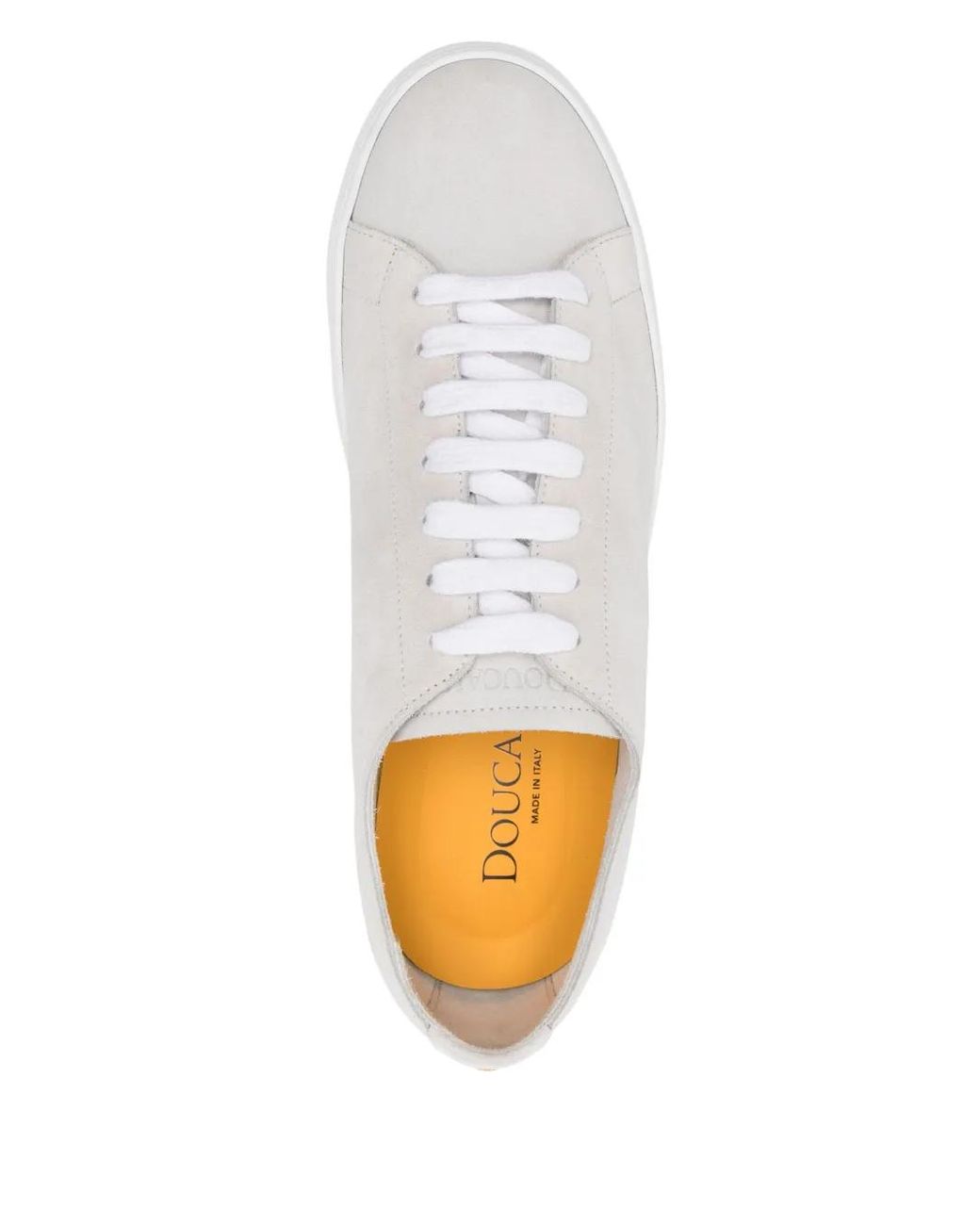 Doucal's White Suede Sneakers for men
