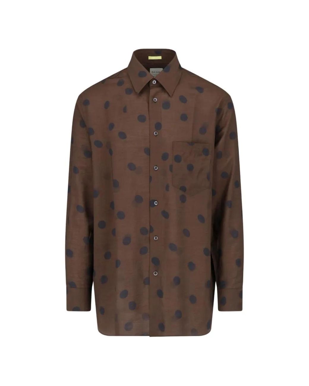 Paul Smith Brown Polka-Dot Shirt for men