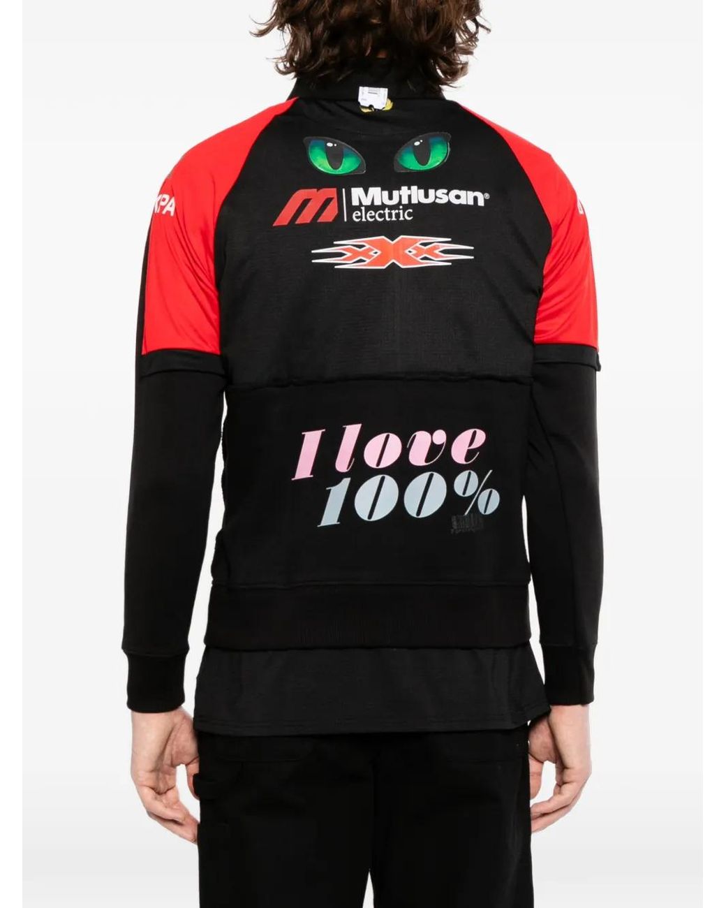 PROTOTYPES Red Printed Jacket for men