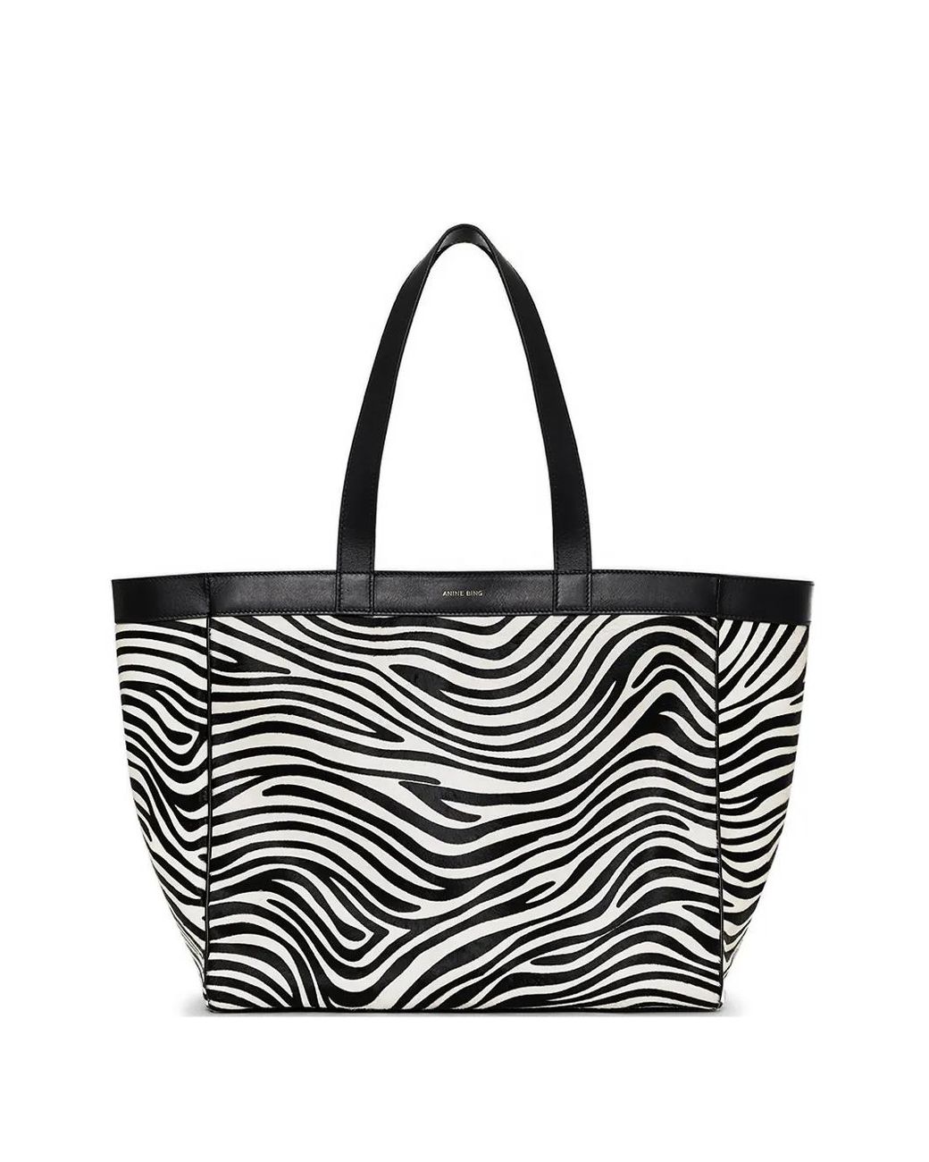 Anine Bing Black Medium Rio Tote