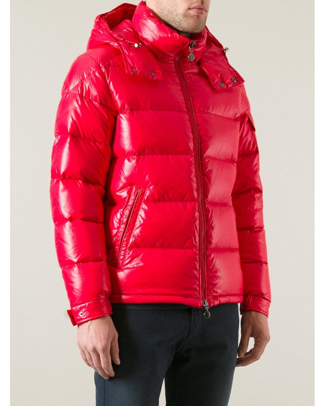 Moncler 'maya' Padded Jacket in Red for Men | Lyst