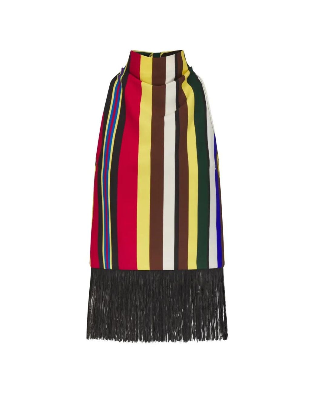 Simon Miller Red Tia Fringe-Trim Top