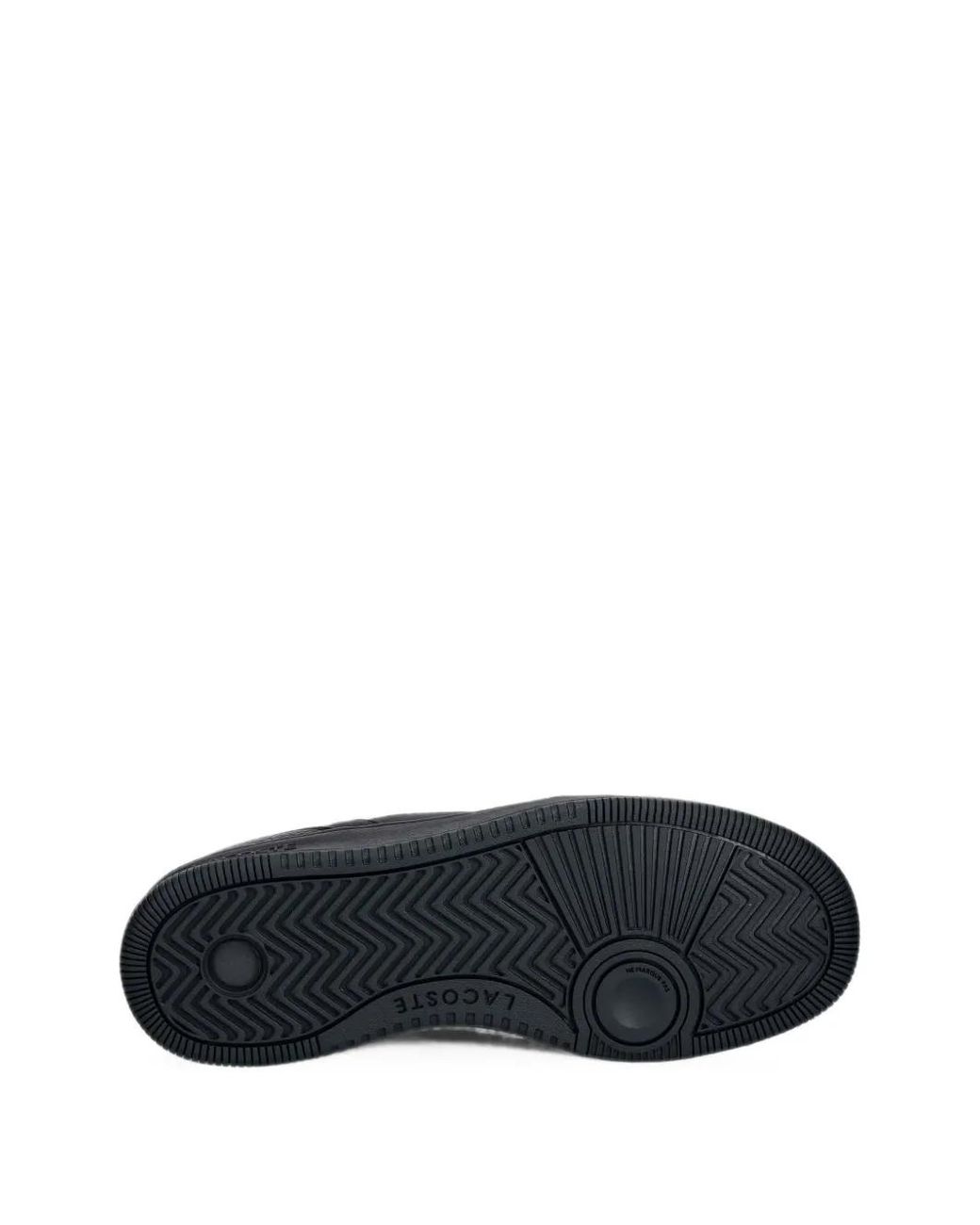 Lacoste Black Logo-Plaque Panelled Sneakers for men