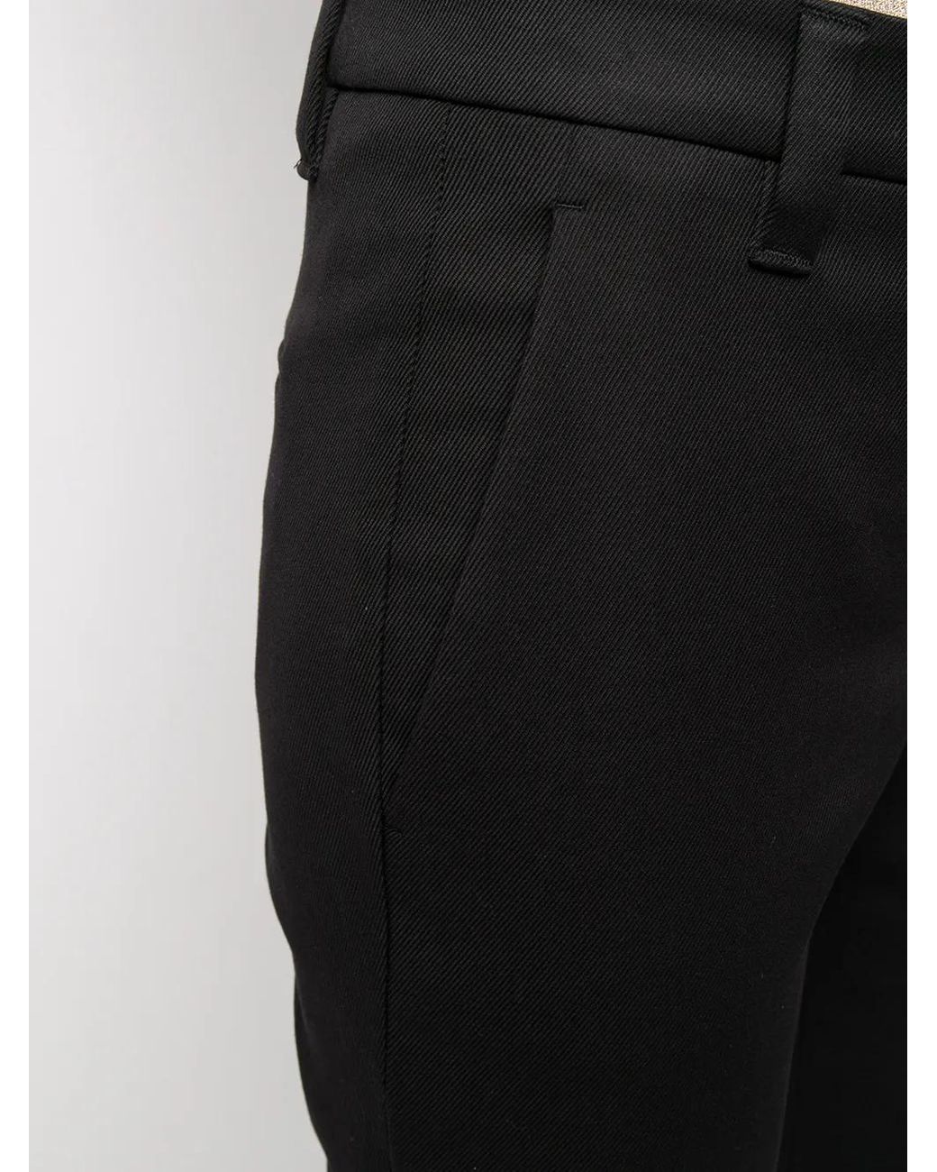 Brunello Cucinelli Black Tailored Cropped Trousers