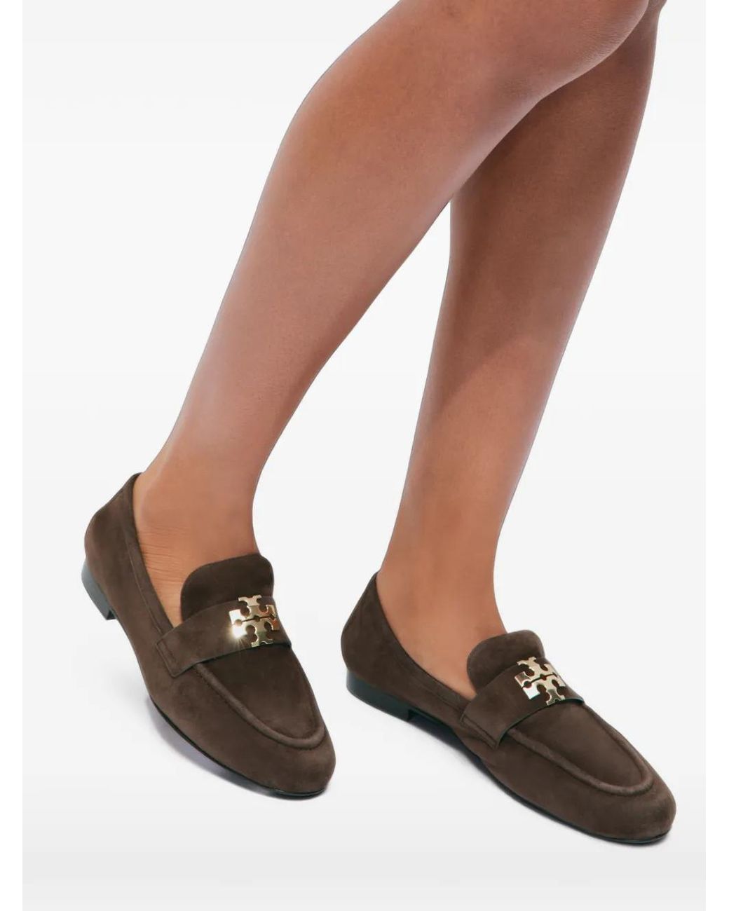 Tory Burch Brown Charlie Loafers