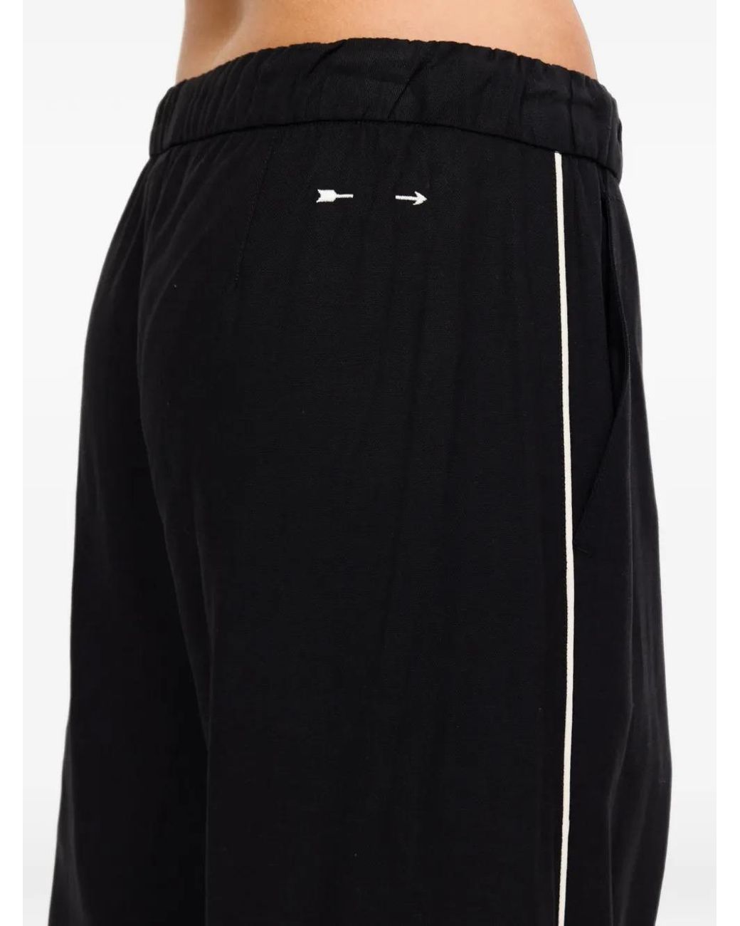 The Upside Black Elita Wide-Leg Track Pants