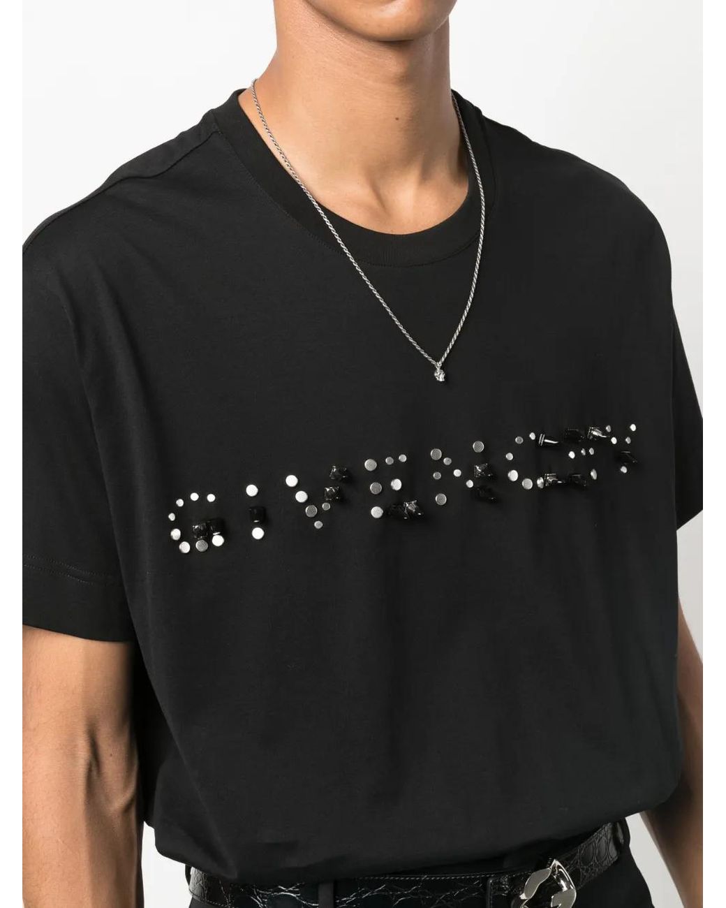 Givenchy Black Tshirt Con Logo for men