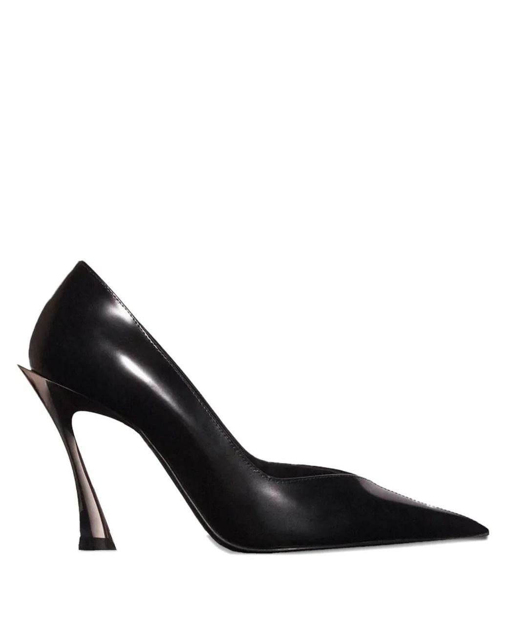 Mugler 95 Mm Pumps Met Sculpturale Hak En Puntige Neus in het Black