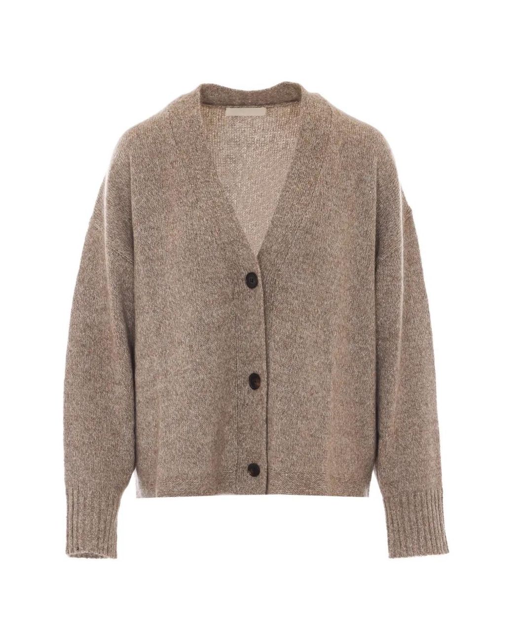 ELEH Brown Sequin-Embellished Cardigan