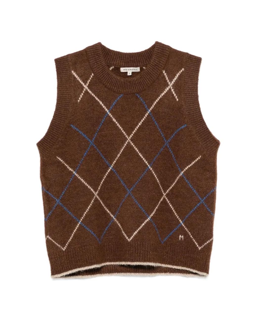 Moismont Natural Argyle Knit Sweater Vest