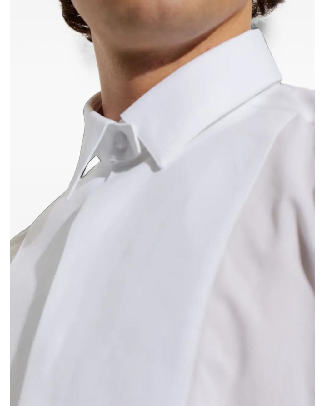 Tom Ford White Bib-Front Cotton Shirt for men