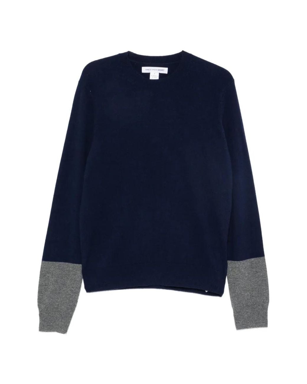 Comme des Garçons Blue Crew-Neck Sweater for men