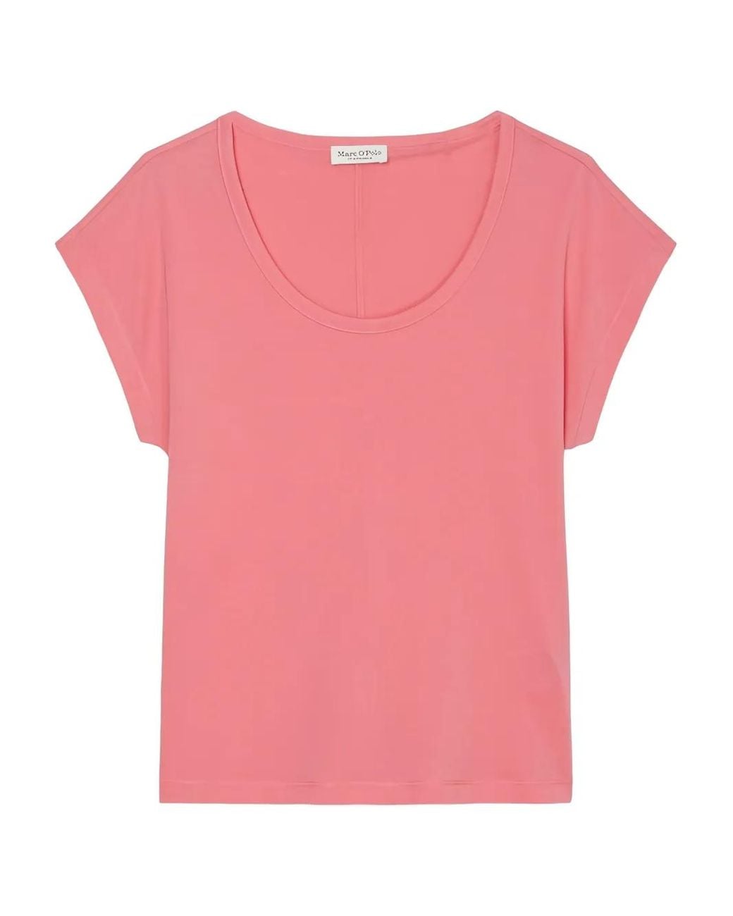 Marc O' Polo Pink Scoop-Neck Cap-Sleeve Top