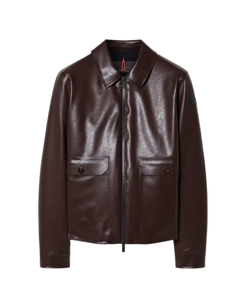Rrd Brown Zip-Up Flap-Pocket Jacket for men