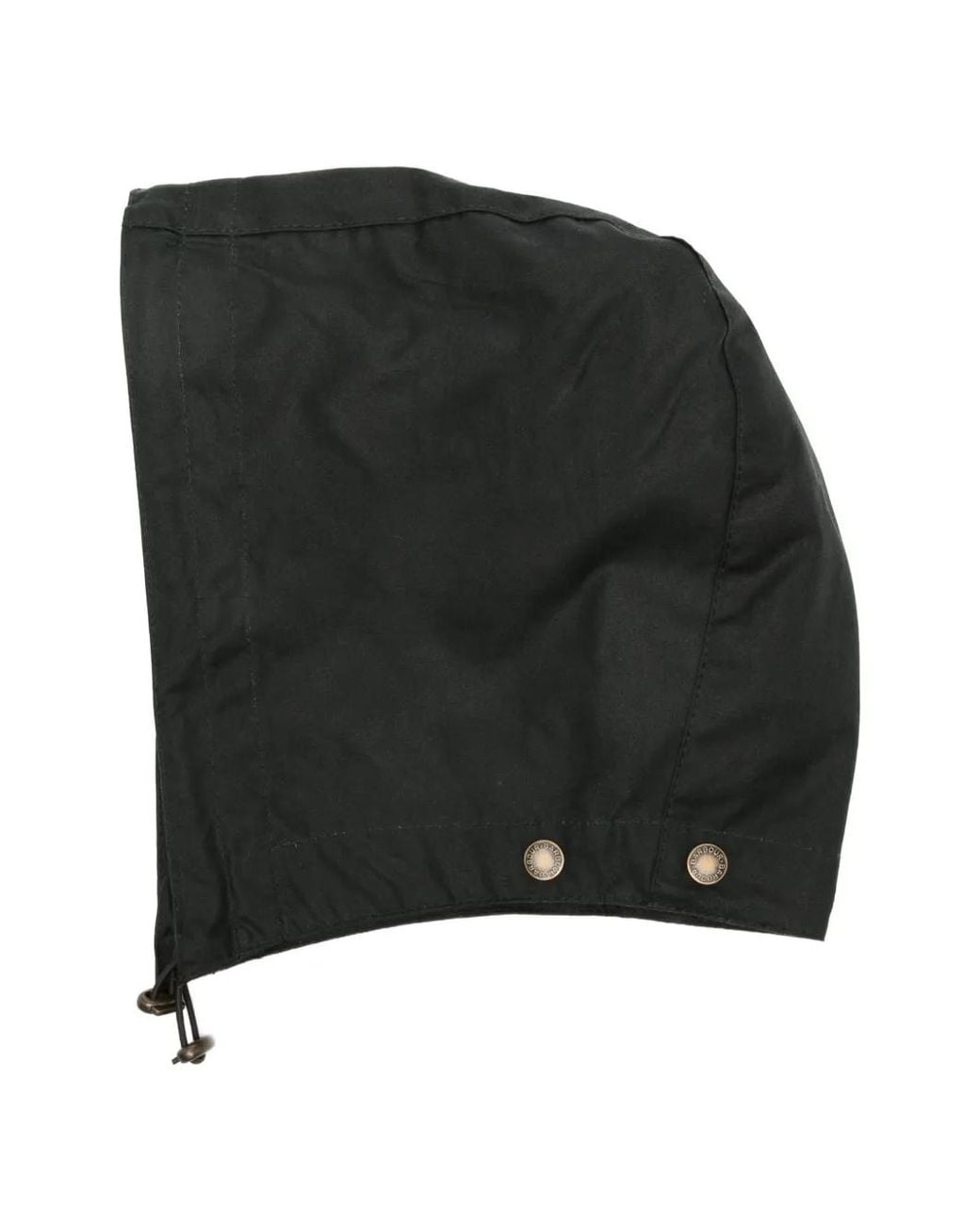 Barbour Black Press-Stud Hood