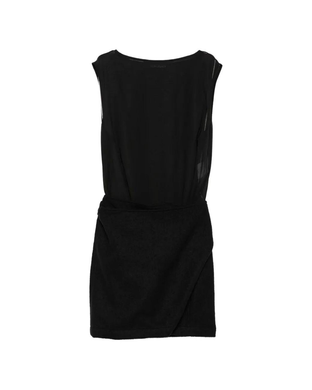 Our Legacy Black Twisted Mini Dress