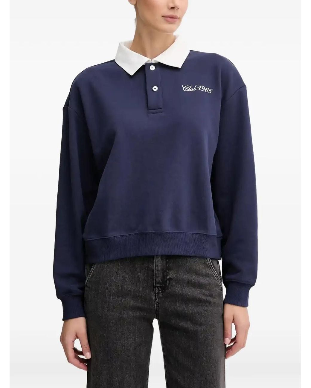 Benetton Blue Collar Polo Shirt