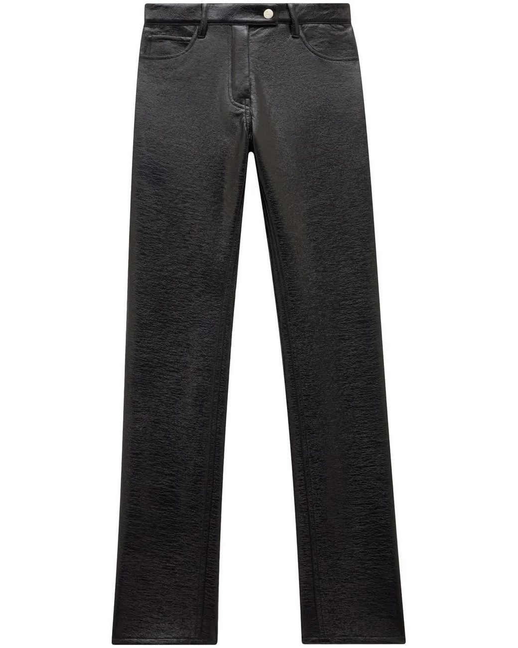 Courreges Blue Reedition 5-Pocket Vinyl Trousers