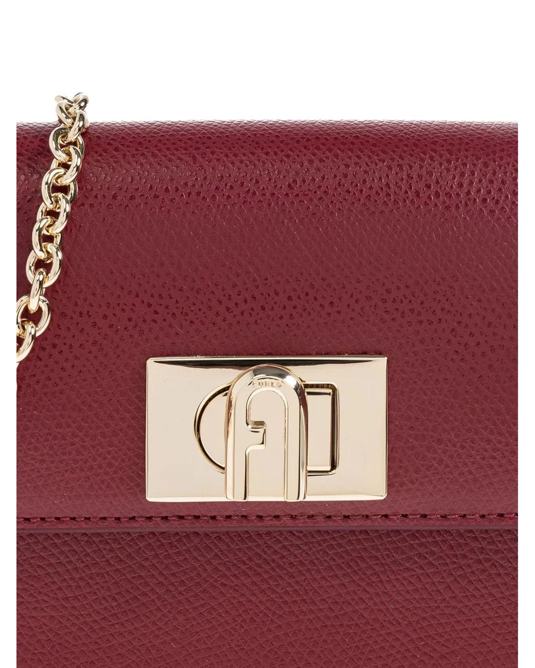 Furla Purple Mini 1927 Chain-Strap Cross Body Bag