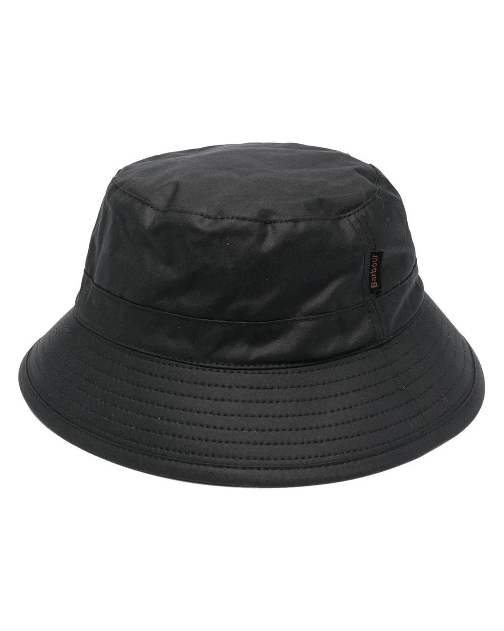 Barbour Black "Wax Bucket" Hat