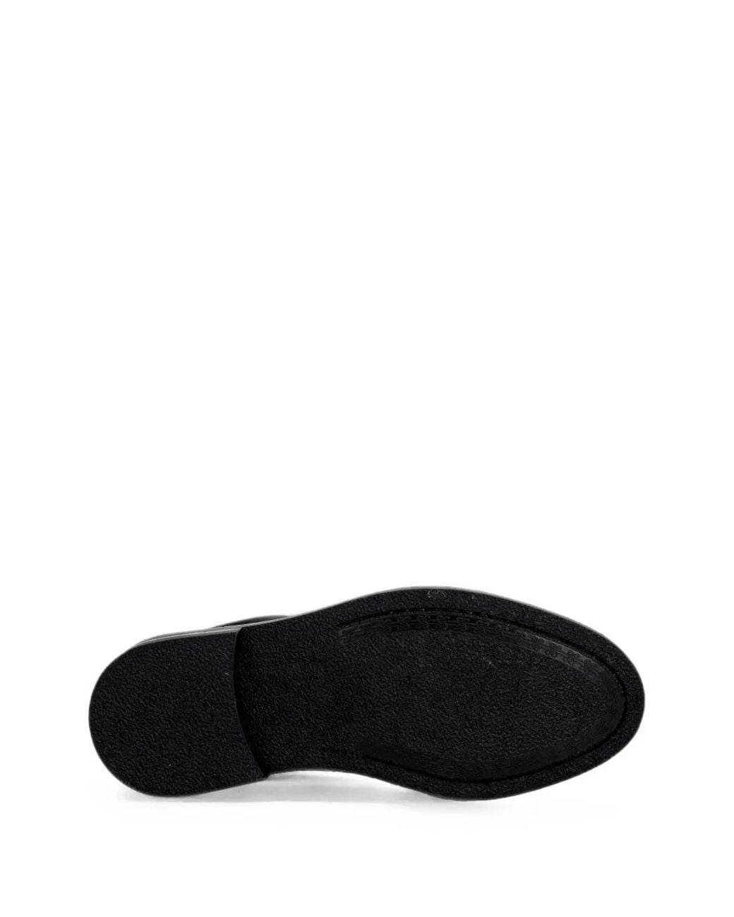 Filling Pieces Black Low Deck Polido Apron-Toe Lace-Up Shoes for men