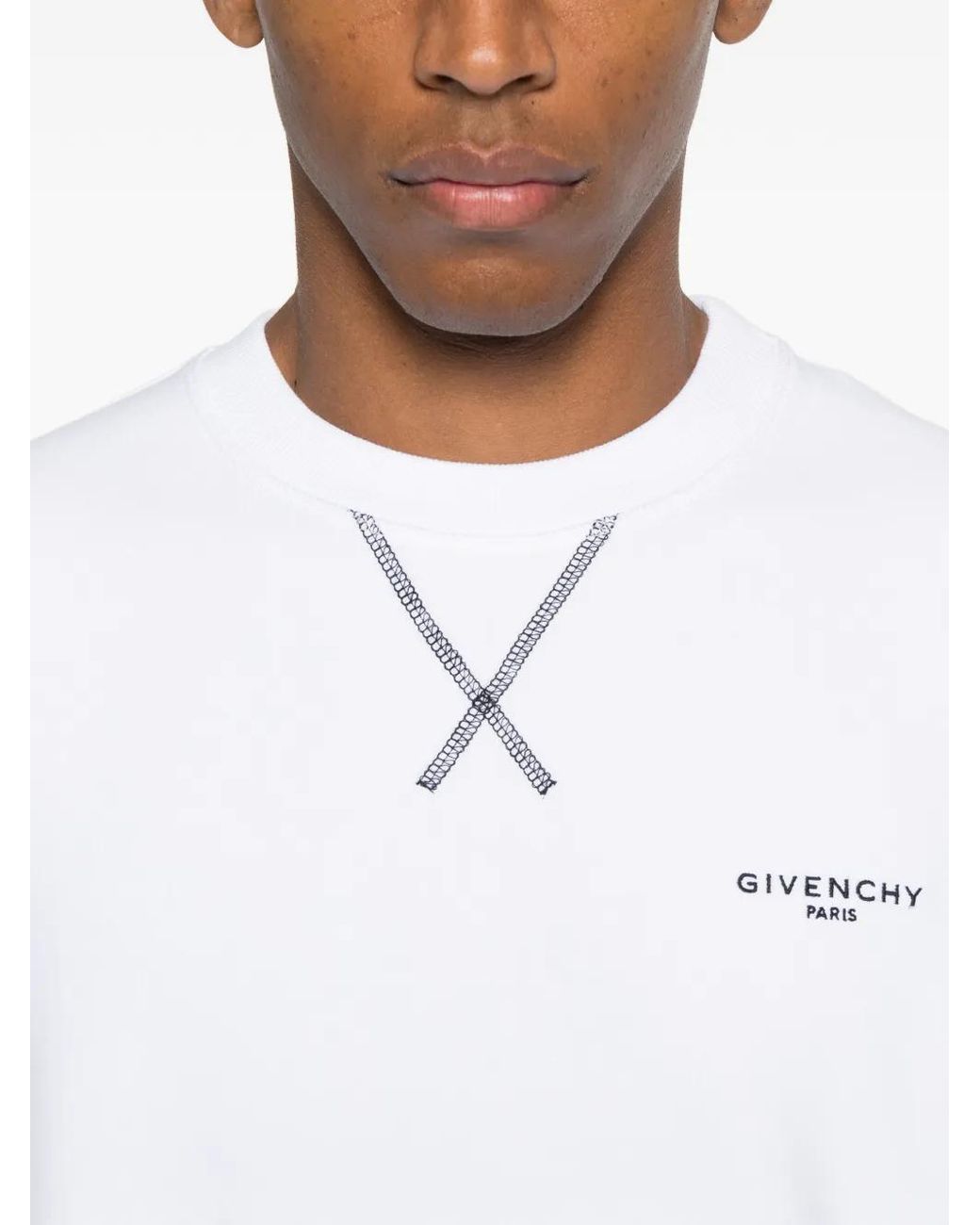 Givenchy White Couture Seam Sweatshirt for men