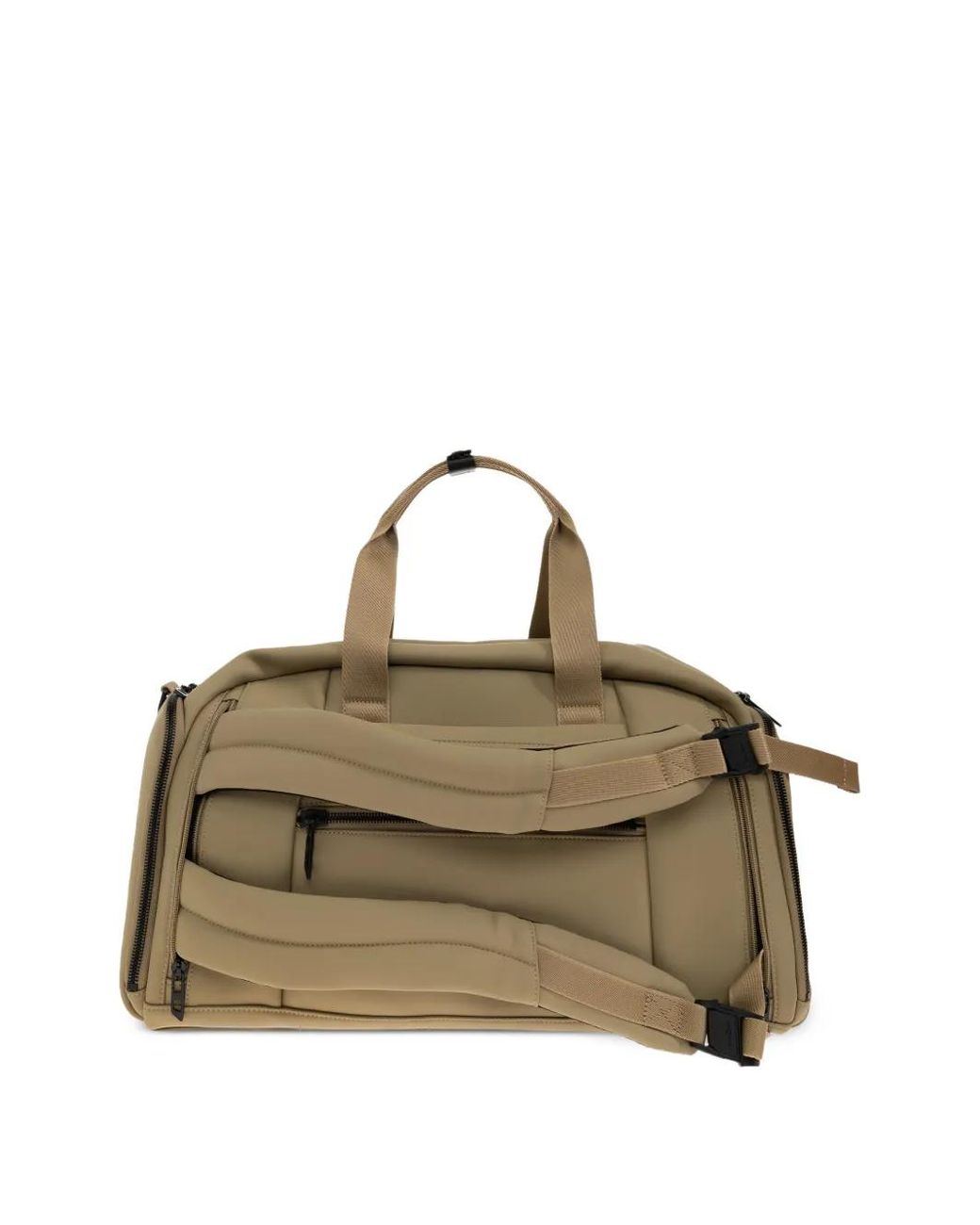 DIESEL Natural Ribbed Logo-Patch Holdall Bag