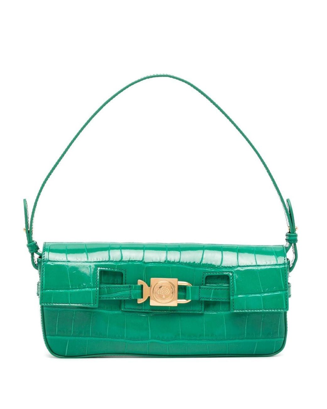 Mulberry X Axel Arigato Crocodile-effect Shoulder Bag in Green | Lyst