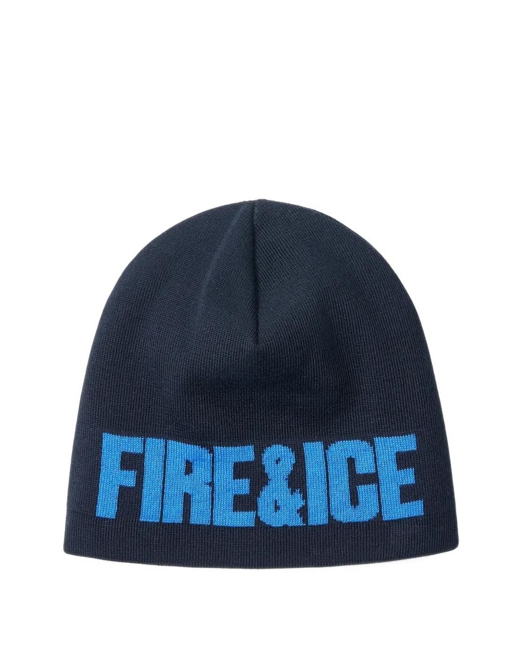 Bogner Fire + Ice Blue Jamie Logo-Jacquard Beanie Hat for men