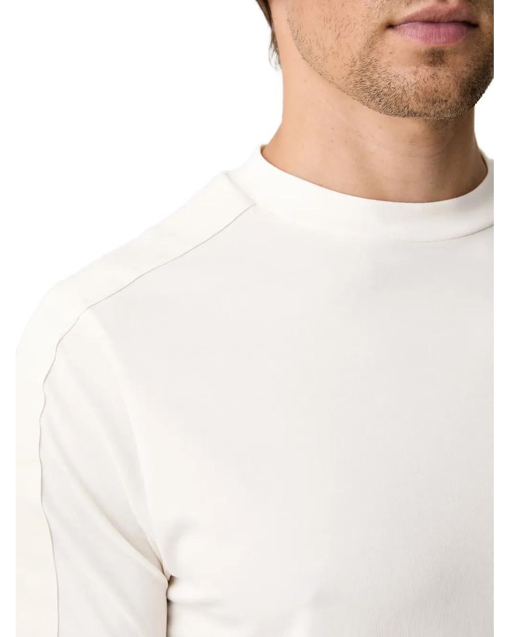 Karl Lagerfeld White Panelled Short-Sleeve T-Shirt for men