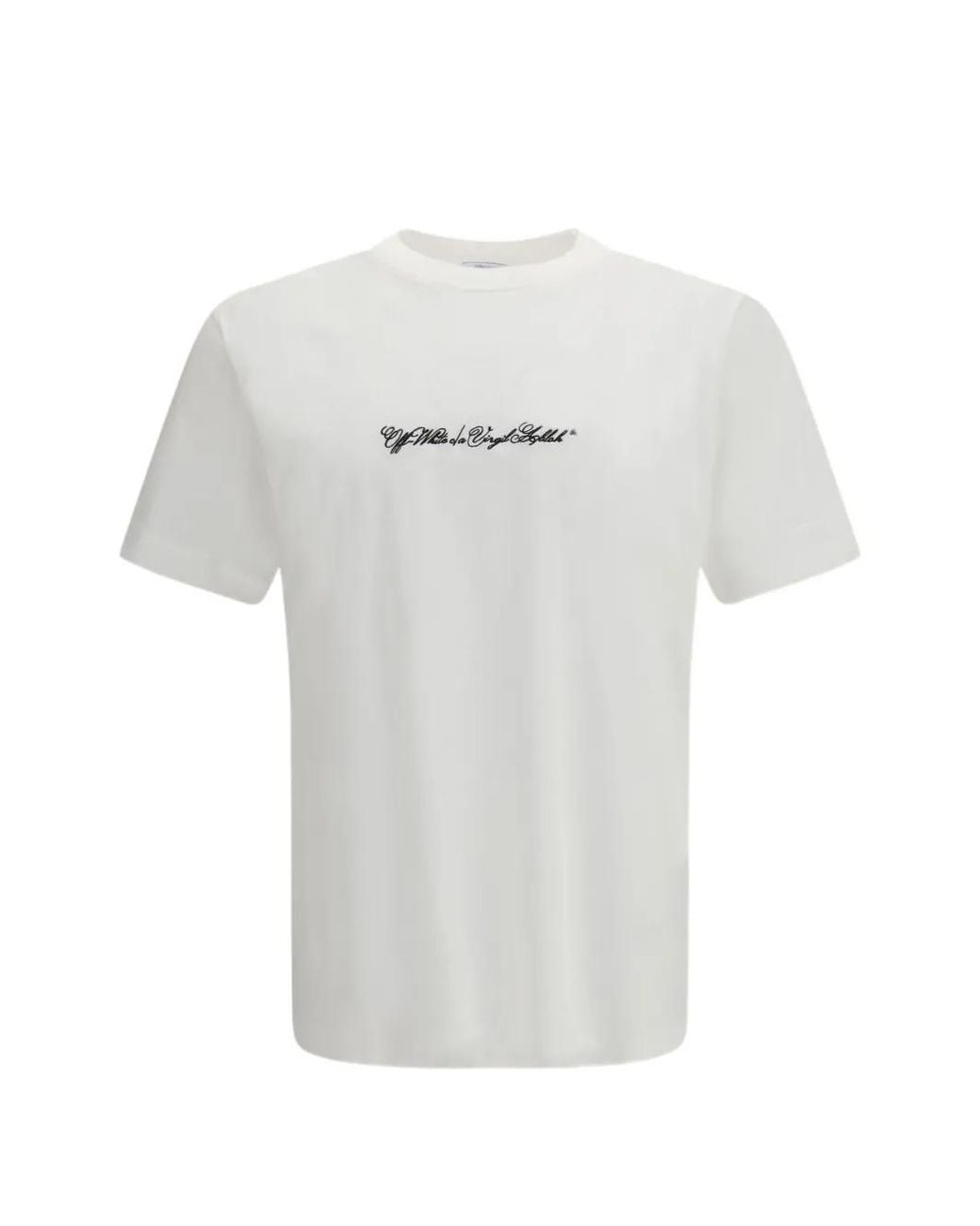 Off-White c/o Virgil Abloh White Script Arrow T-Shirt for men