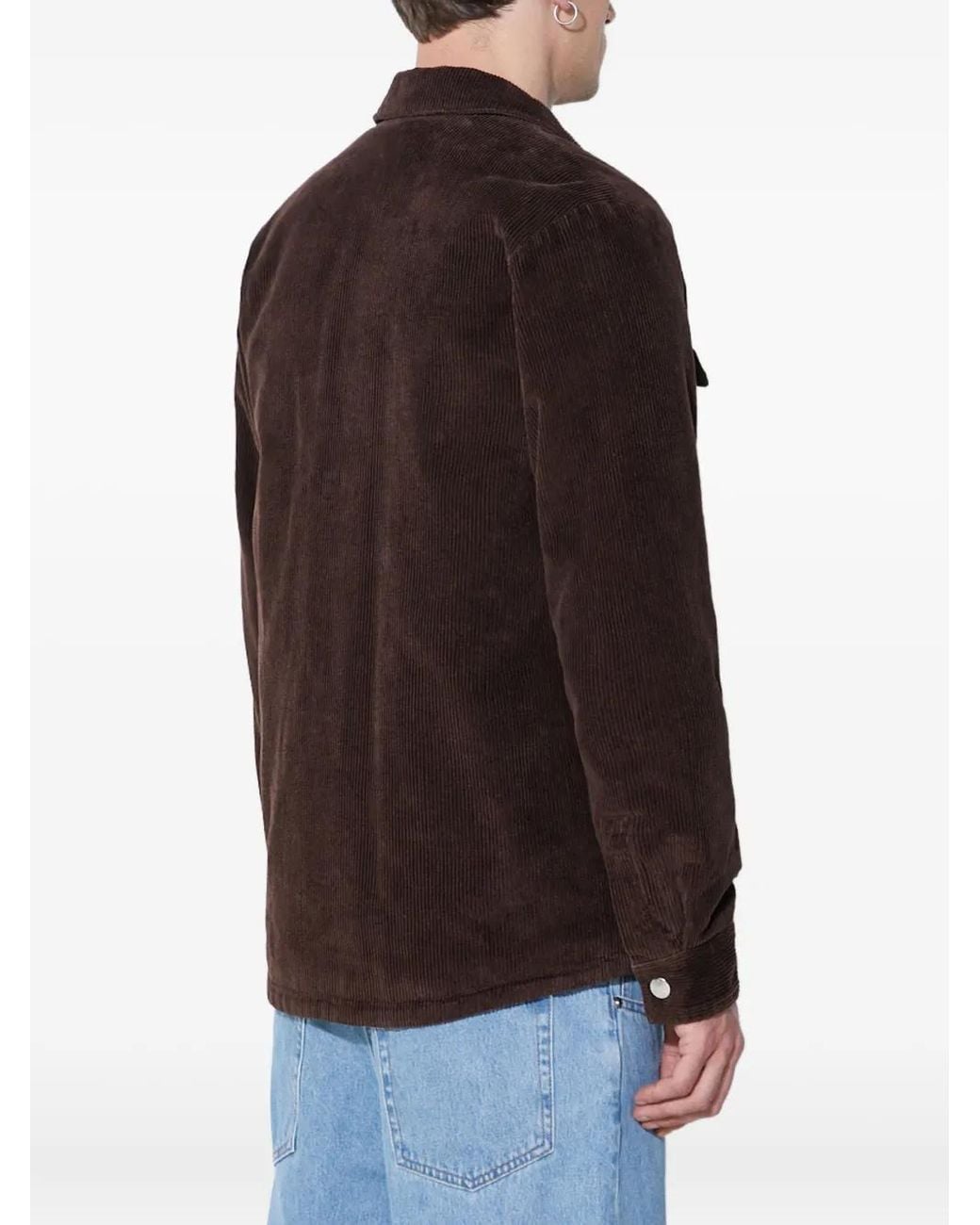 メンズ A.P.C. コーデュロイ ジャケット ブラック | Lyst
