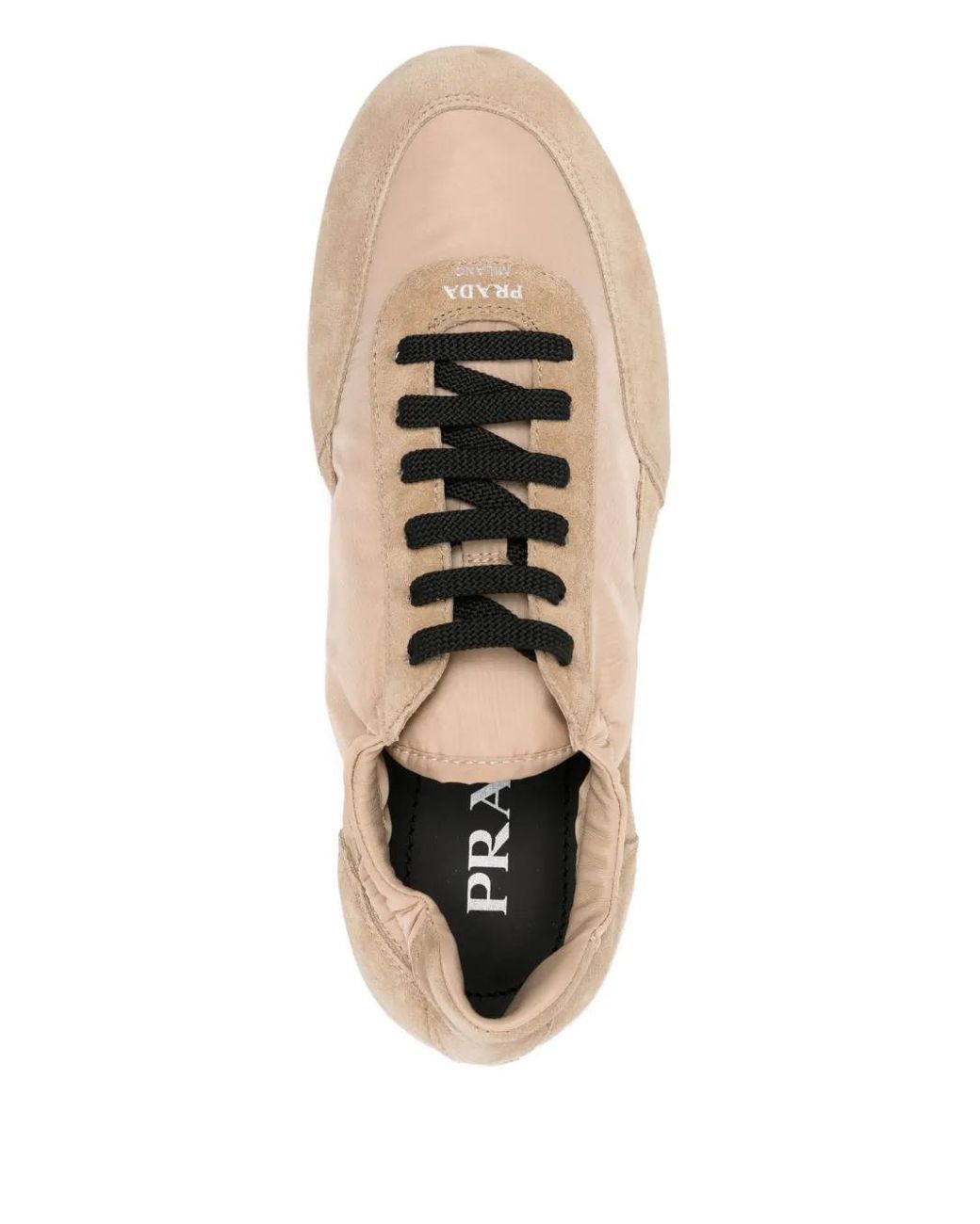 Baskets Collapse Prada en coloris Natural