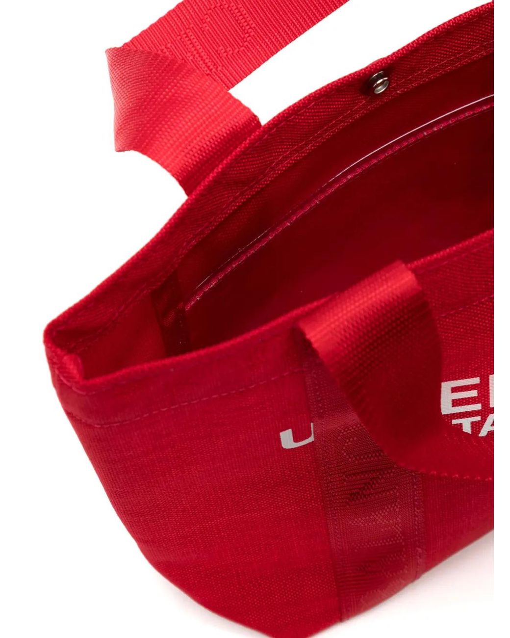 Undercover Red Logo-Print Canvas Tote Bag